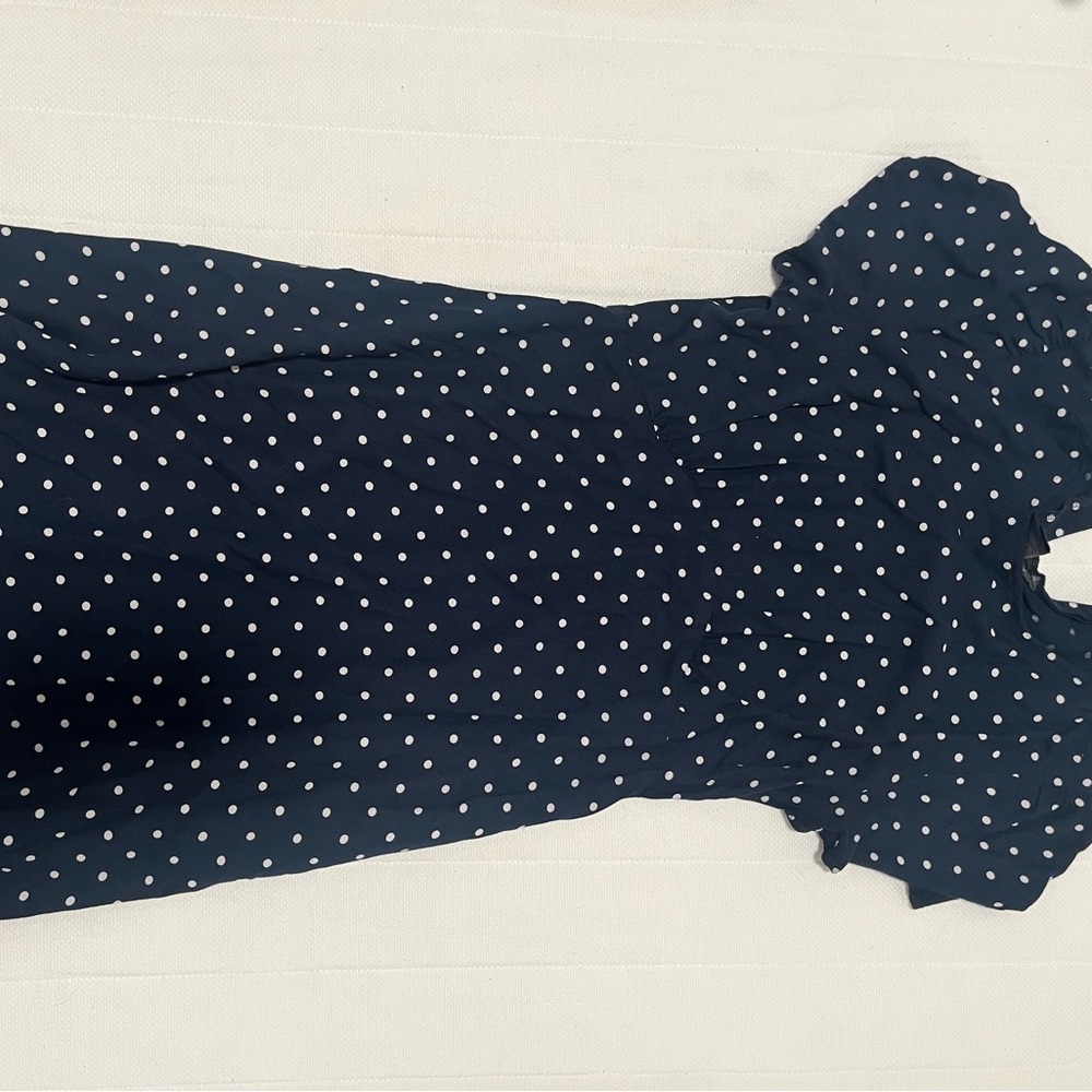 Old Navy Dark Blue Dress with White Dots